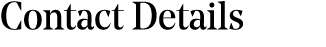 Contact Details