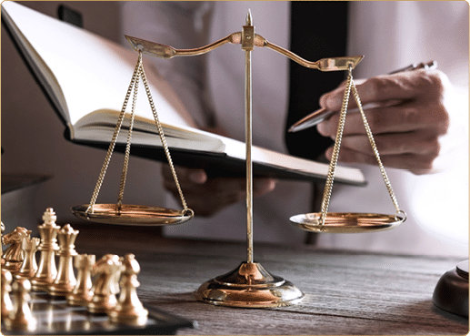 Gavel on wooden table and Lawyer or Judge working with agreement in Courtroom theme, Justice and Law concept 